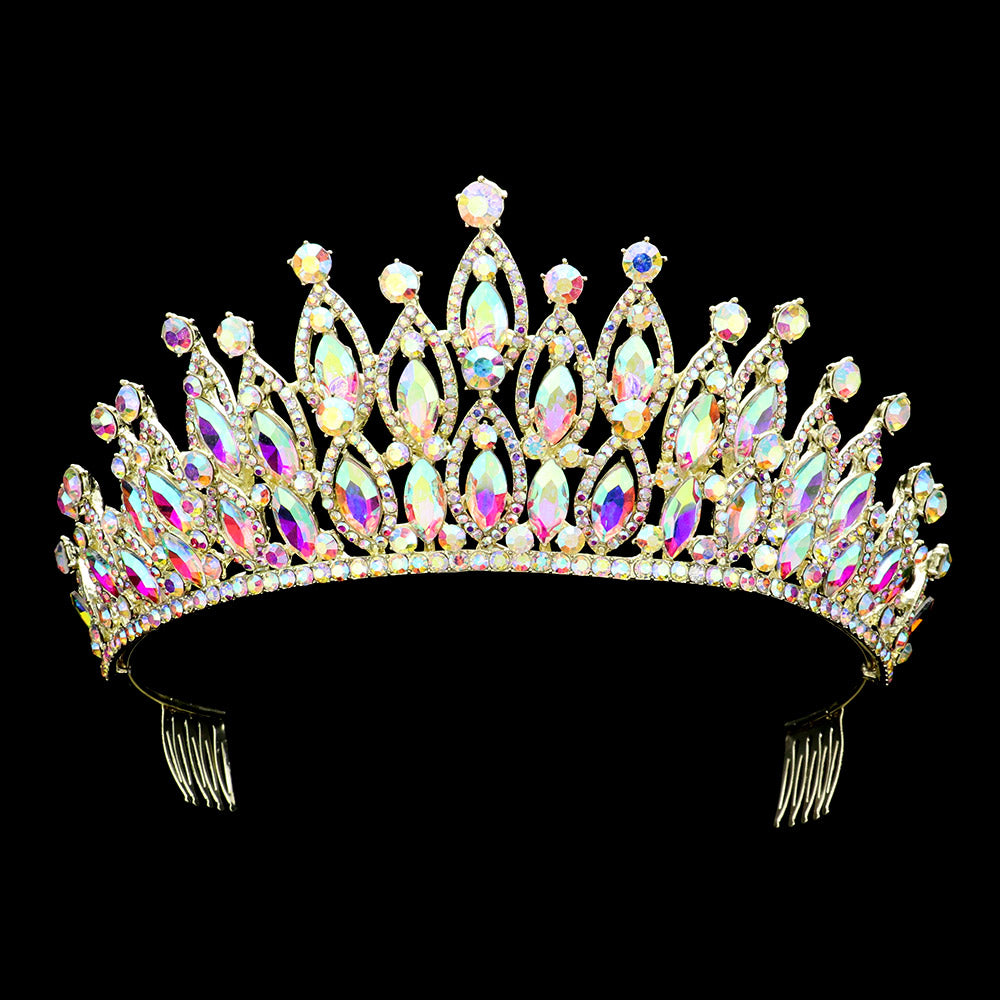 Marquise Stone Cluster Tiara