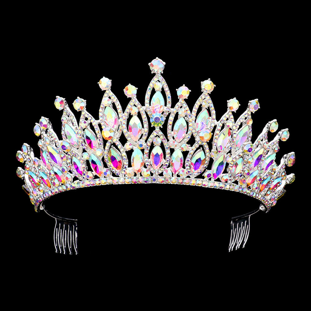 Marquise Stone Cluster Tiara