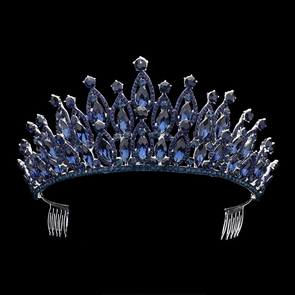 Marquise Stone Cluster Tiara